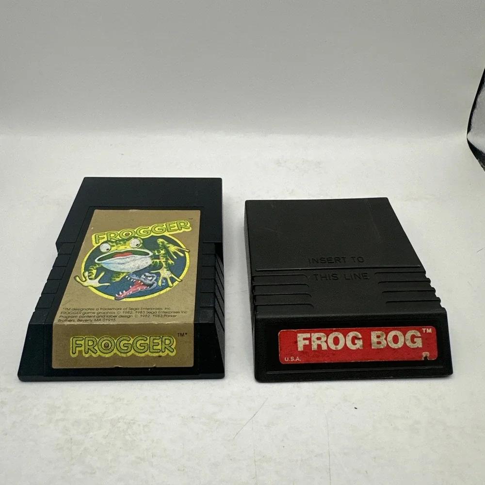 Frogger & Frog Bog (Intellivision, 1983) Games LOT Bundle